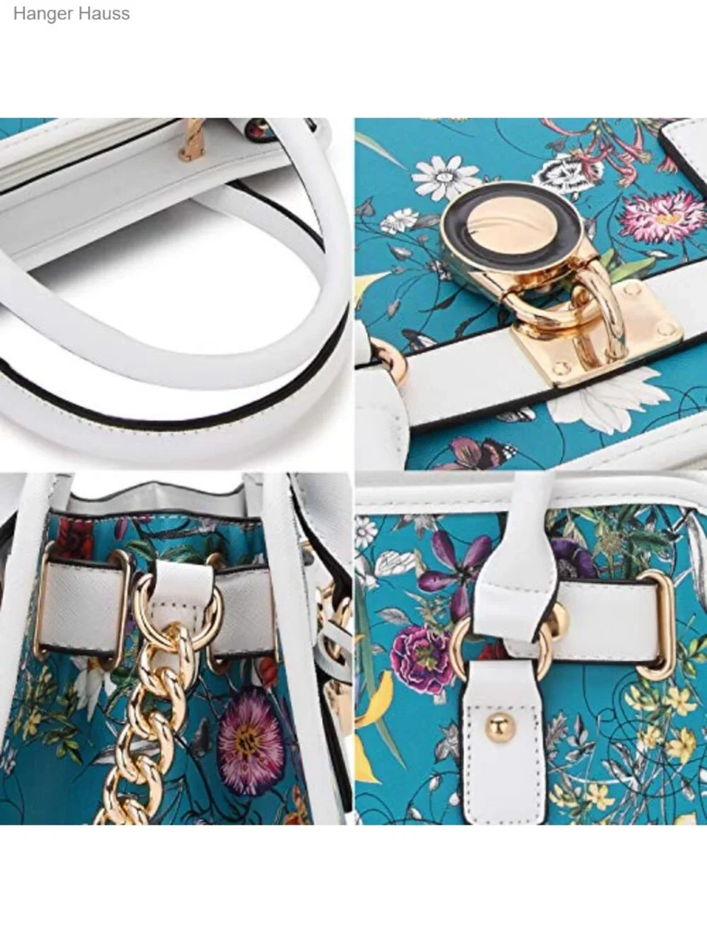 Women Vegan Leather Satchel Purse Set with Wallet Top Handle Work Bag